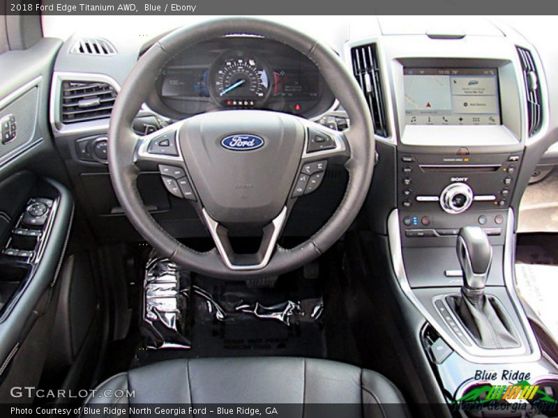 Blue / Ebony 2018 Ford Edge Titanium AWD