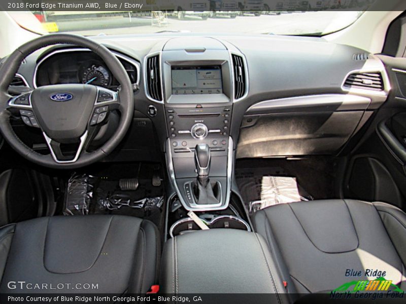 Blue / Ebony 2018 Ford Edge Titanium AWD