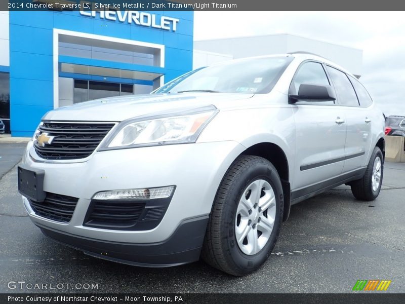 Silver Ice Metallic / Dark Titanium/Light Titanium 2014 Chevrolet Traverse LS