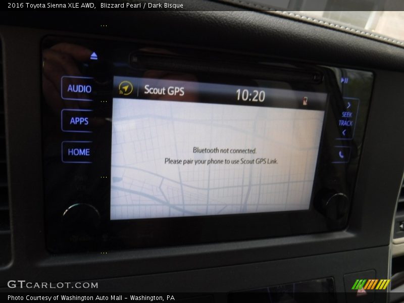 Blizzard Pearl / Dark Bisque 2016 Toyota Sienna XLE AWD