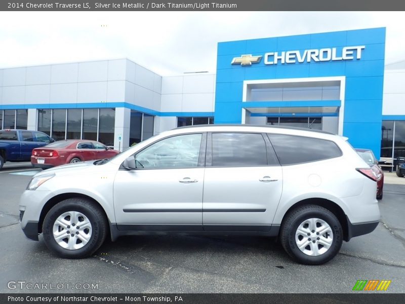 Silver Ice Metallic / Dark Titanium/Light Titanium 2014 Chevrolet Traverse LS