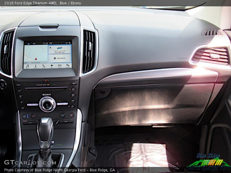 Blue / Ebony 2018 Ford Edge Titanium AWD
