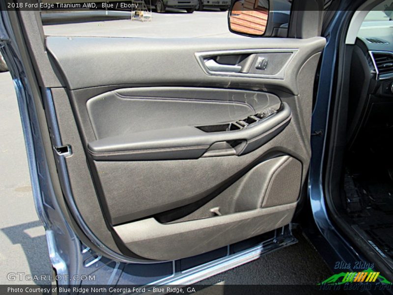 Blue / Ebony 2018 Ford Edge Titanium AWD