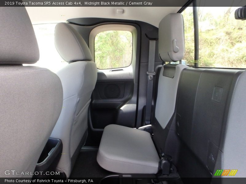 Midnight Black Metallic / Cement Gray 2019 Toyota Tacoma SR5 Access Cab 4x4