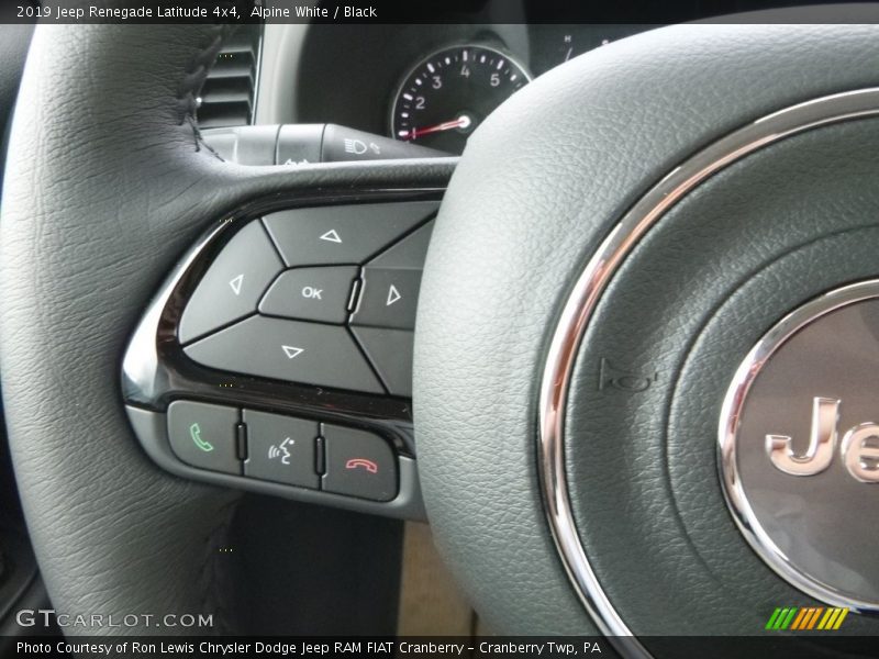 Alpine White / Black 2019 Jeep Renegade Latitude 4x4