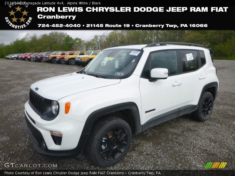 Alpine White / Black 2019 Jeep Renegade Latitude 4x4