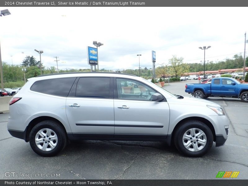 Silver Ice Metallic / Dark Titanium/Light Titanium 2014 Chevrolet Traverse LS