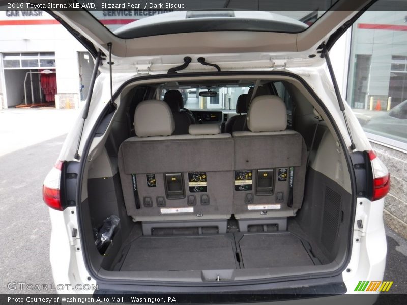 Blizzard Pearl / Dark Bisque 2016 Toyota Sienna XLE AWD