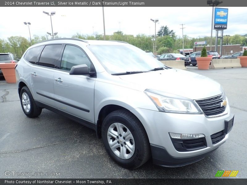 Silver Ice Metallic / Dark Titanium/Light Titanium 2014 Chevrolet Traverse LS