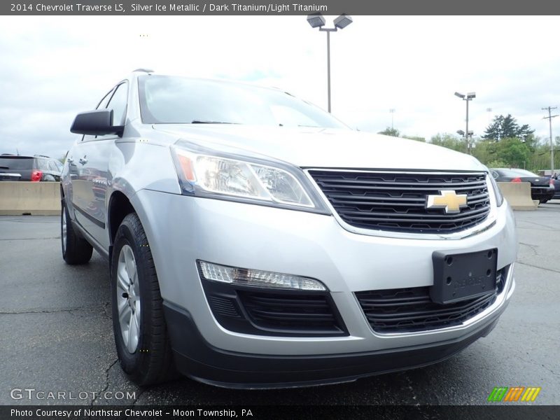 Silver Ice Metallic / Dark Titanium/Light Titanium 2014 Chevrolet Traverse LS