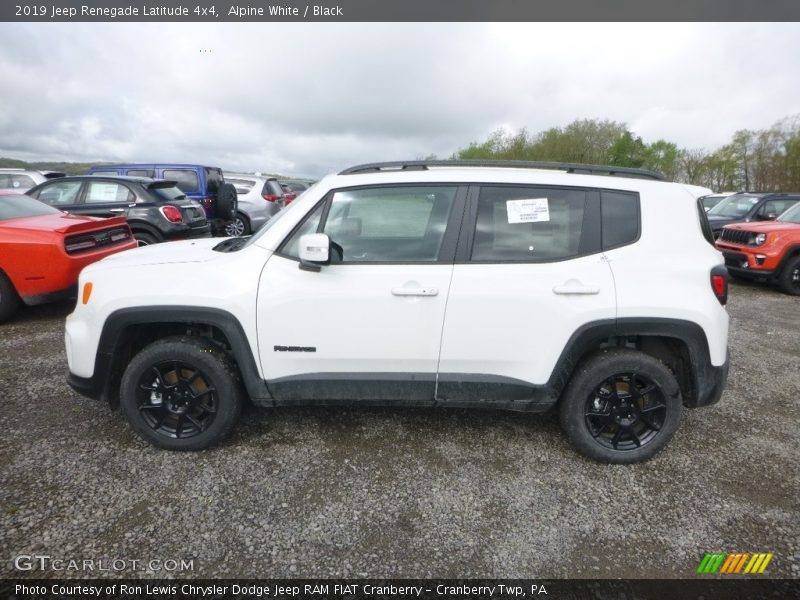 Alpine White / Black 2019 Jeep Renegade Latitude 4x4