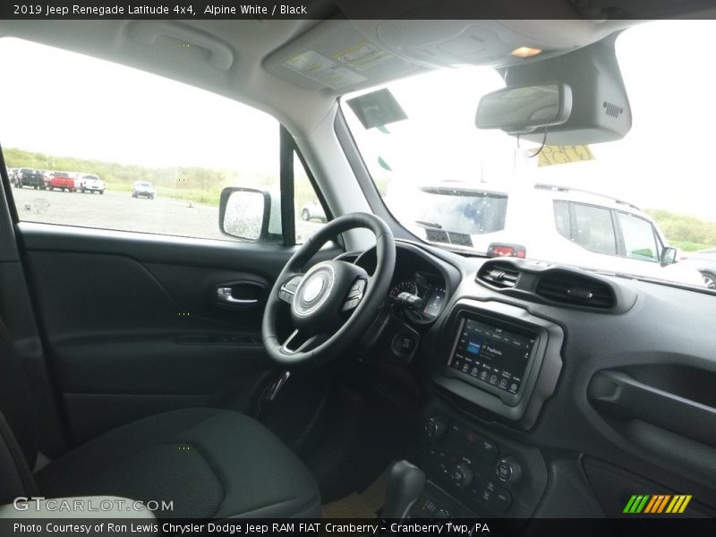 Alpine White / Black 2019 Jeep Renegade Latitude 4x4