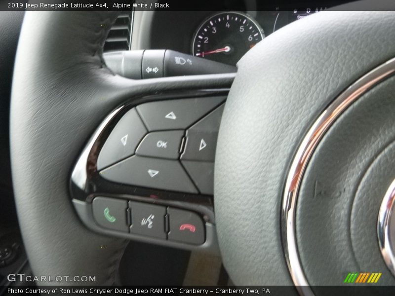 Alpine White / Black 2019 Jeep Renegade Latitude 4x4