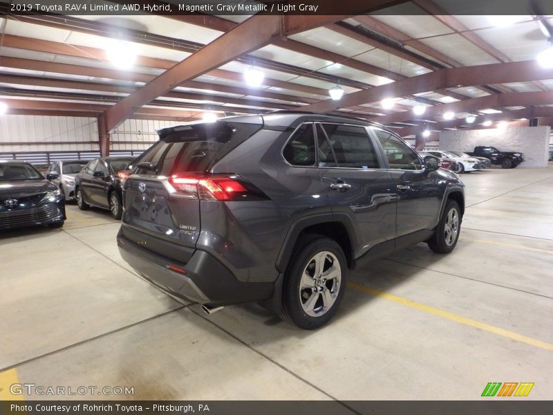 Magnetic Gray Metallic / Light Gray 2019 Toyota RAV4 Limited AWD Hybrid