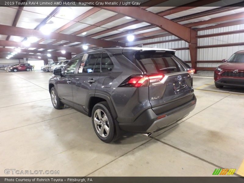 Magnetic Gray Metallic / Light Gray 2019 Toyota RAV4 Limited AWD Hybrid