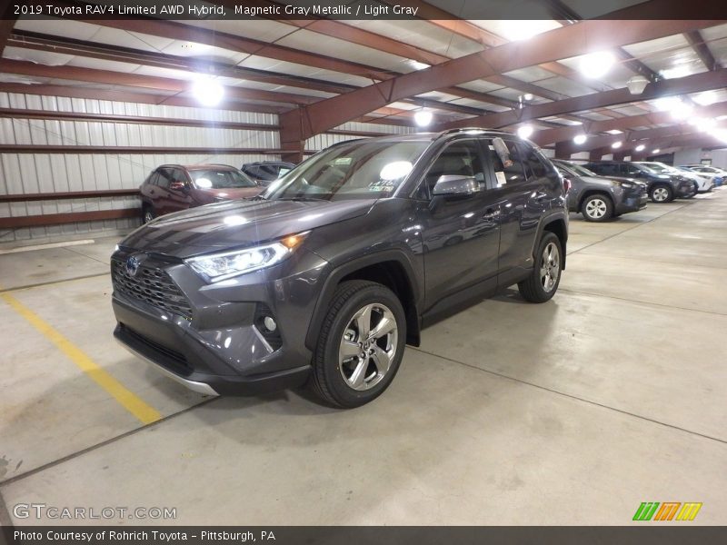 Magnetic Gray Metallic / Light Gray 2019 Toyota RAV4 Limited AWD Hybrid