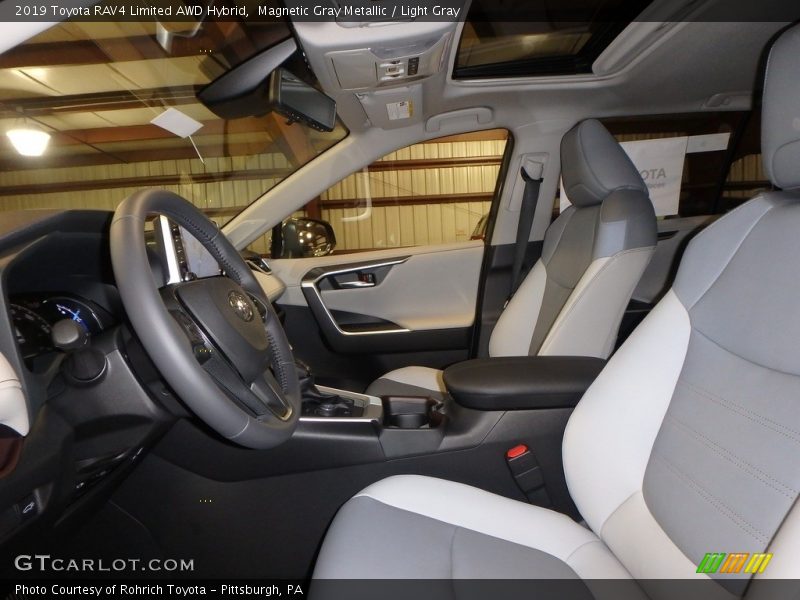 Magnetic Gray Metallic / Light Gray 2019 Toyota RAV4 Limited AWD Hybrid