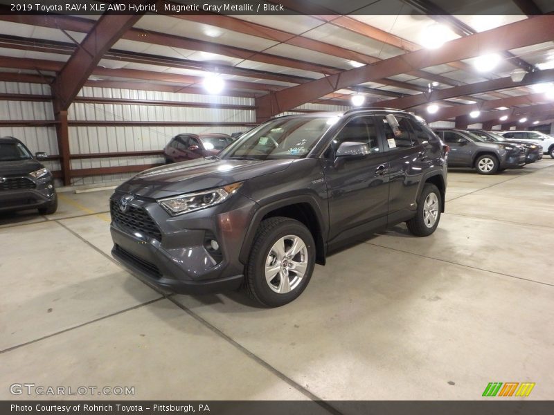 Magnetic Gray Metallic / Black 2019 Toyota RAV4 XLE AWD Hybrid