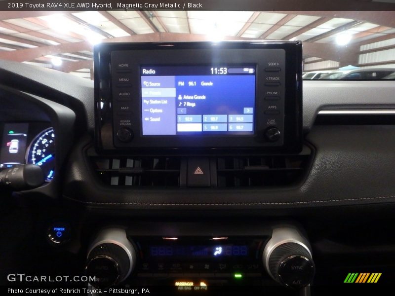 Magnetic Gray Metallic / Black 2019 Toyota RAV4 XLE AWD Hybrid