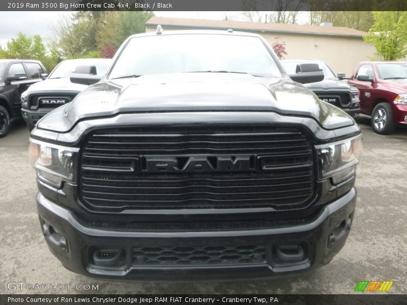 Black / Black 2019 Ram 3500 Big Horn Crew Cab 4x4