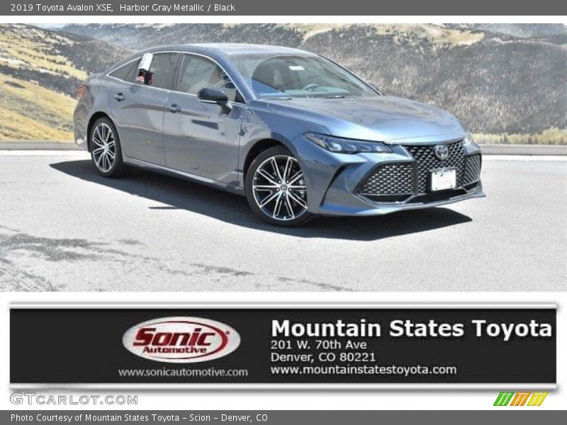 Harbor Gray Metallic / Black 2019 Toyota Avalon XSE