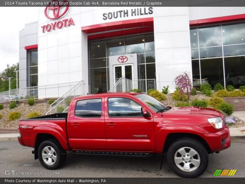 Barcelona Red Metallic / Graphite 2014 Toyota Tacoma V6 TRD Sport Double Cab 4x4
