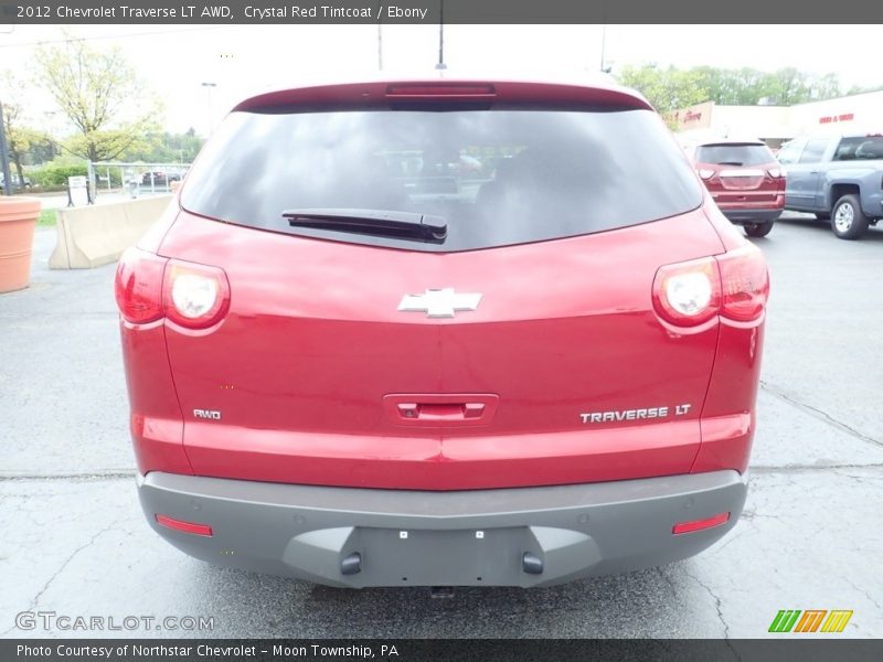 Crystal Red Tintcoat / Ebony 2012 Chevrolet Traverse LT AWD