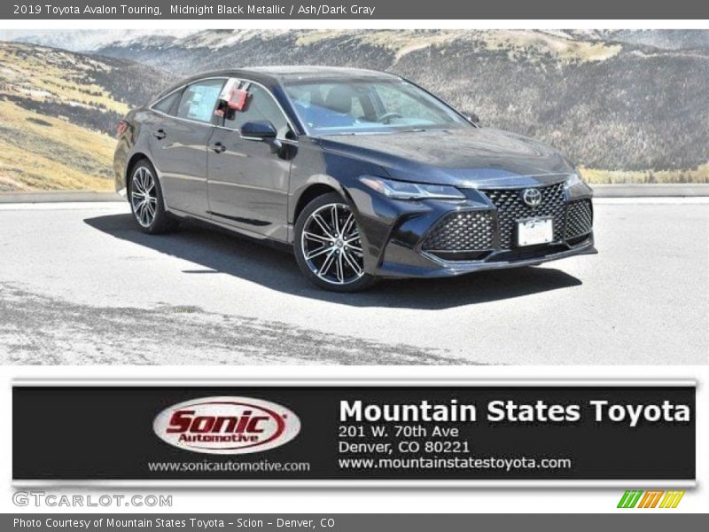 Midnight Black Metallic / Ash/Dark Gray 2019 Toyota Avalon Touring