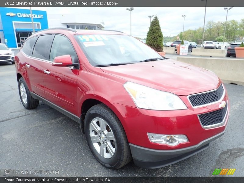 Crystal Red Tintcoat / Ebony 2012 Chevrolet Traverse LT AWD