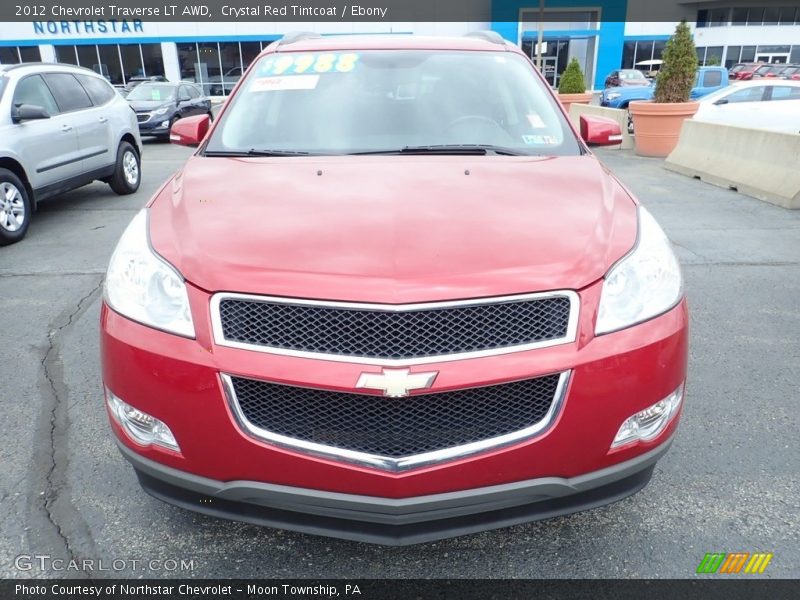 Crystal Red Tintcoat / Ebony 2012 Chevrolet Traverse LT AWD