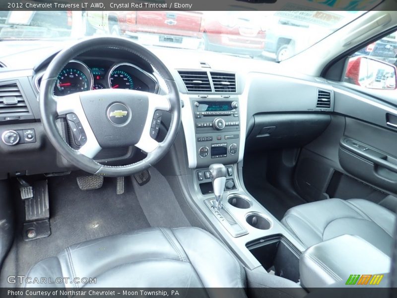 Crystal Red Tintcoat / Ebony 2012 Chevrolet Traverse LT AWD