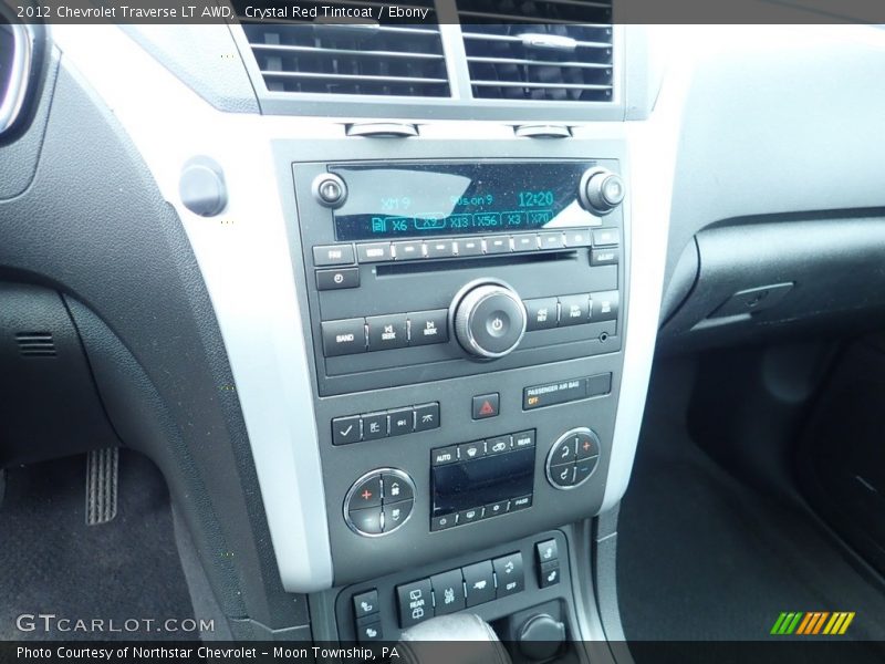 Crystal Red Tintcoat / Ebony 2012 Chevrolet Traverse LT AWD