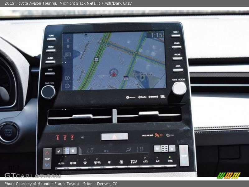 Midnight Black Metallic / Ash/Dark Gray 2019 Toyota Avalon Touring