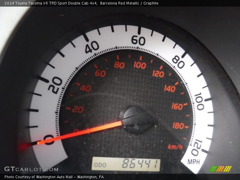 Barcelona Red Metallic / Graphite 2014 Toyota Tacoma V6 TRD Sport Double Cab 4x4