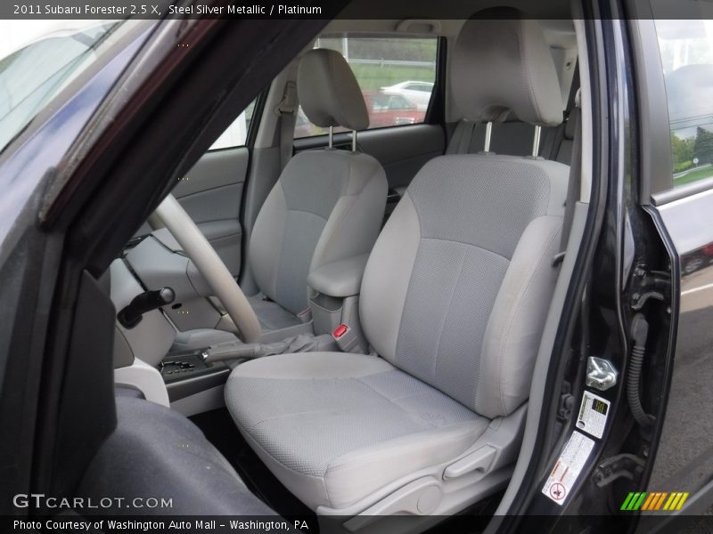 Steel Silver Metallic / Platinum 2011 Subaru Forester 2.5 X