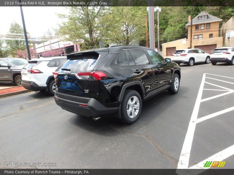 Midnight Black Metallic / Light Gray 2019 Toyota RAV4 XLE
