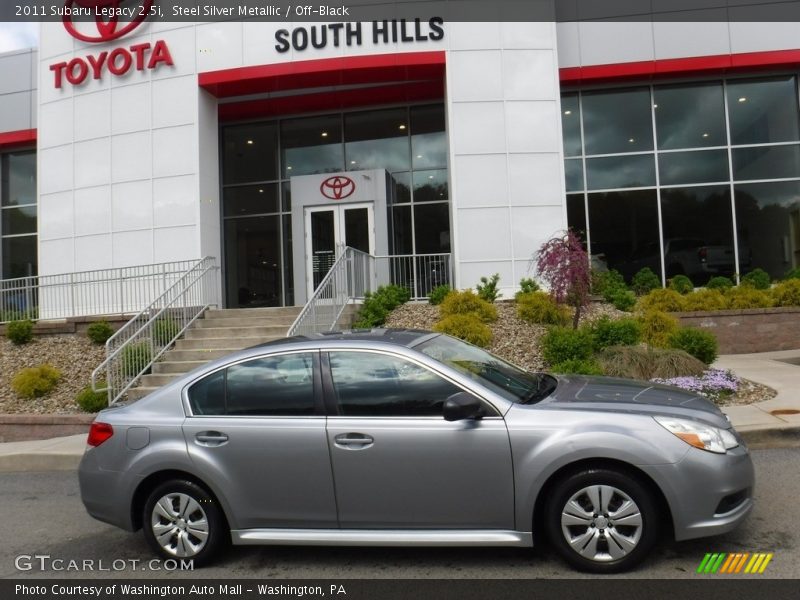 Steel Silver Metallic / Off-Black 2011 Subaru Legacy 2.5i