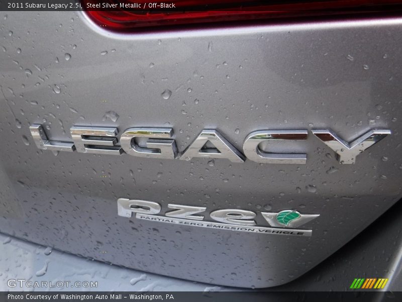 Steel Silver Metallic / Off-Black 2011 Subaru Legacy 2.5i