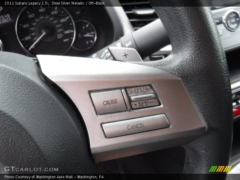 Steel Silver Metallic / Off-Black 2011 Subaru Legacy 2.5i