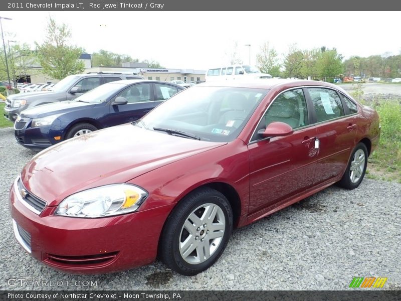 Red Jewel Tintcoat / Gray 2011 Chevrolet Impala LT