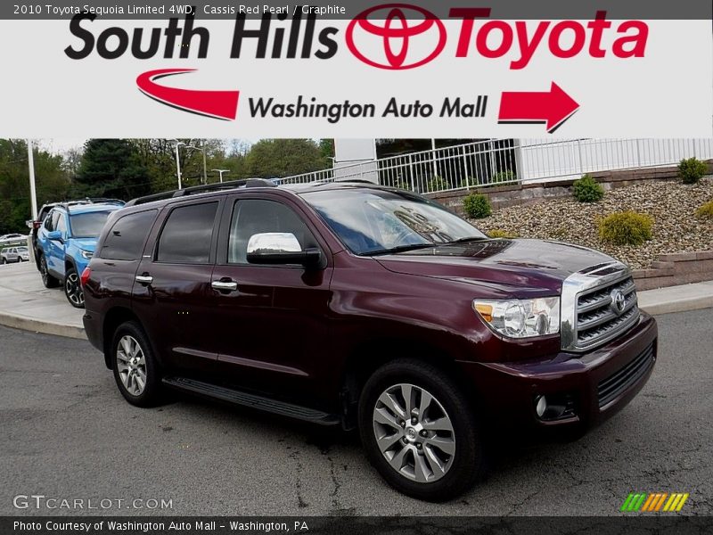 Cassis Red Pearl / Graphite 2010 Toyota Sequoia Limited 4WD