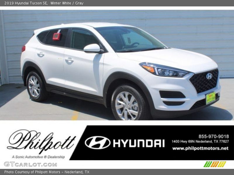 Winter White / Gray 2019 Hyundai Tucson SE