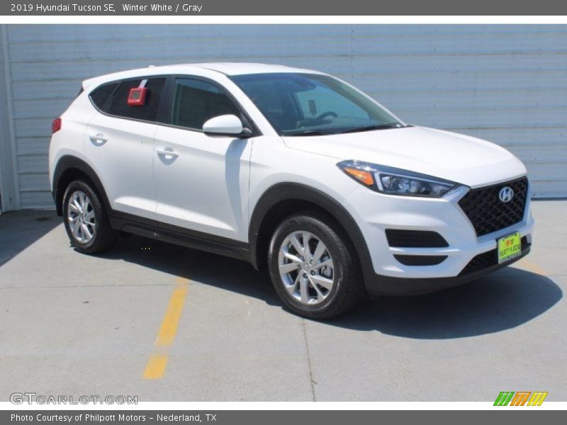 Winter White / Gray 2019 Hyundai Tucson SE