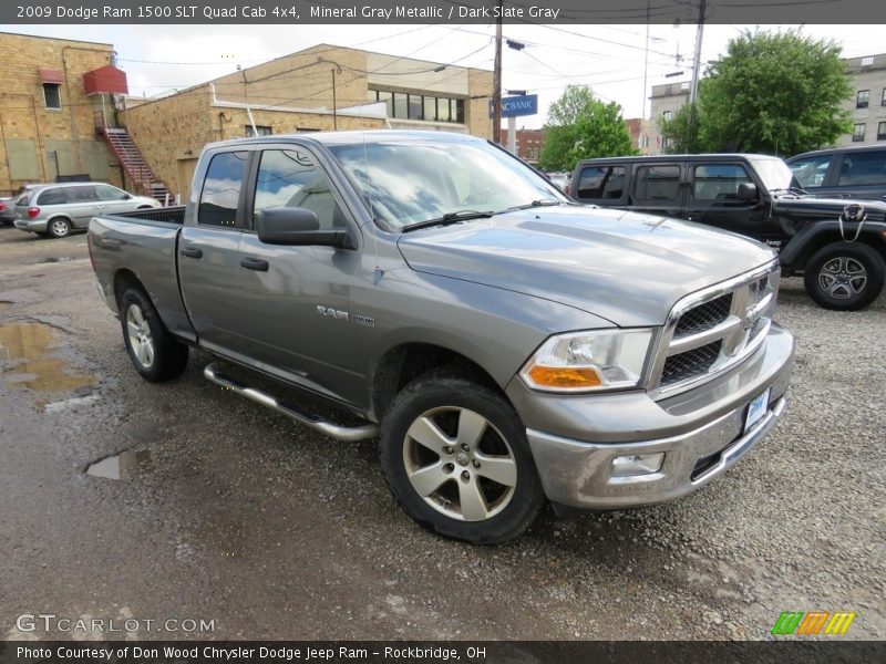 Mineral Gray Metallic / Dark Slate Gray 2009 Dodge Ram 1500 SLT Quad Cab 4x4