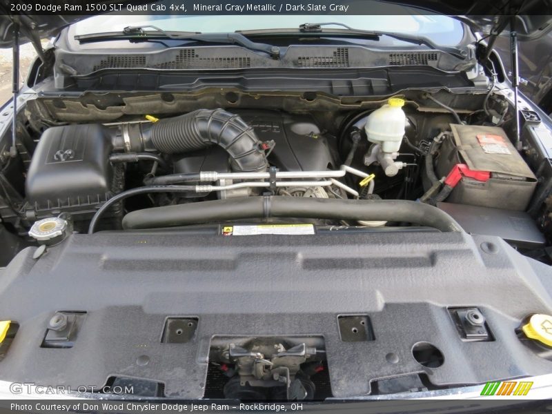 Mineral Gray Metallic / Dark Slate Gray 2009 Dodge Ram 1500 SLT Quad Cab 4x4