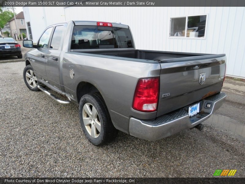 Mineral Gray Metallic / Dark Slate Gray 2009 Dodge Ram 1500 SLT Quad Cab 4x4