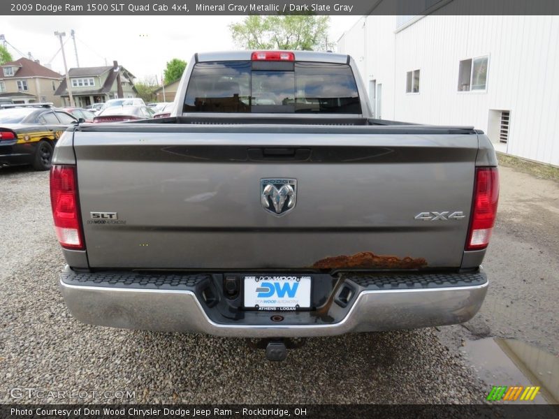 Mineral Gray Metallic / Dark Slate Gray 2009 Dodge Ram 1500 SLT Quad Cab 4x4