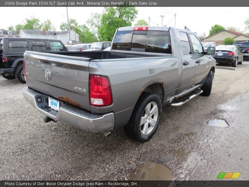 Mineral Gray Metallic / Dark Slate Gray 2009 Dodge Ram 1500 SLT Quad Cab 4x4