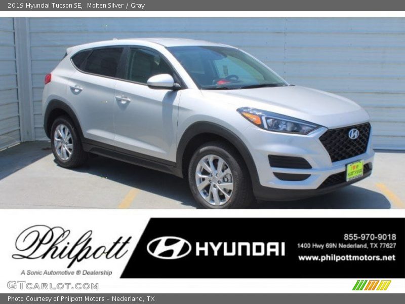 Molten Silver / Gray 2019 Hyundai Tucson SE