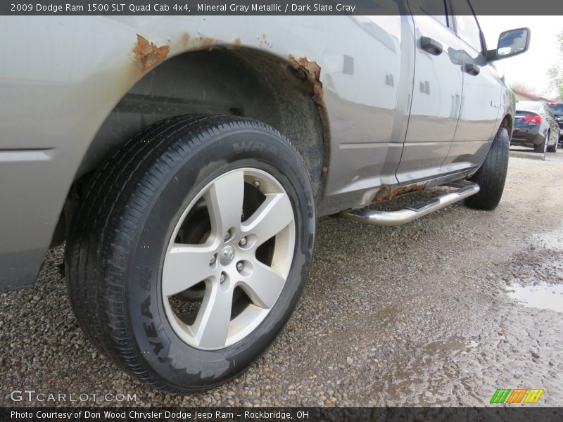 Mineral Gray Metallic / Dark Slate Gray 2009 Dodge Ram 1500 SLT Quad Cab 4x4
